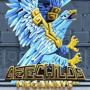Aztec Wilds Megaways online game logo by Iron Dog Studio on igobetnetherlands.com